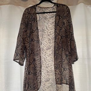 Snake skin kimono / duster